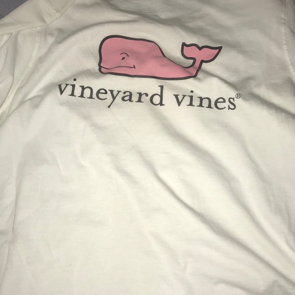 vineyard vines white T-shirt long sleeve - Picture 2 of 2